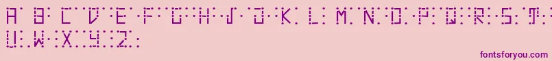 Visualbraille Font – Purple Fonts on Pink Background