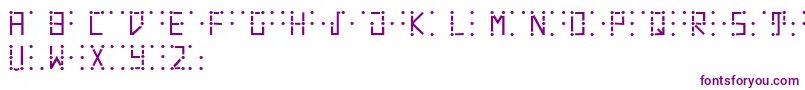 Czcionka Visualbraille – fioletowe czcionki