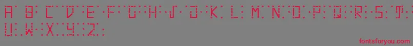 フォントVisualbraille – 赤い文字の灰色の背景