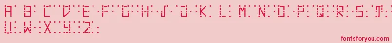 Visualbraille Font – Red Fonts on Pink Background