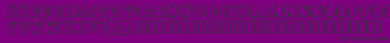 Chubb Font – Black Fonts on Purple Background