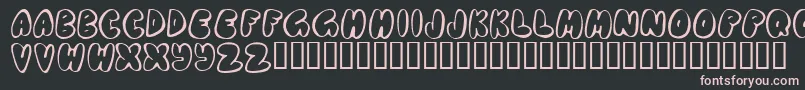 Chubb Font – Pink Fonts on Black Background