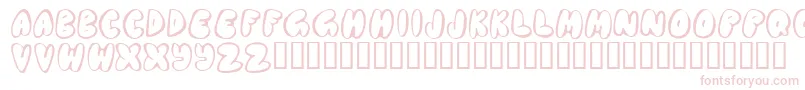 Chubb Font – Pink Fonts on White Background