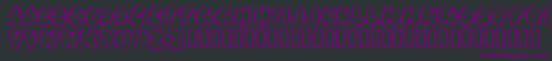 Chubb Font – Purple Fonts on Black Background