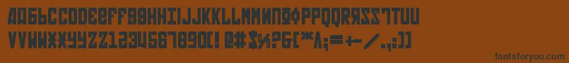 Soviet2b Font – Black Fonts on Brown Background