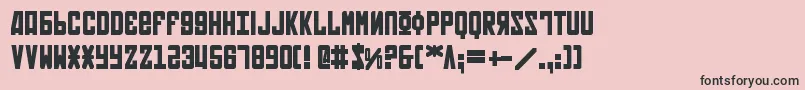 Soviet2b Font – Black Fonts on Pink Background