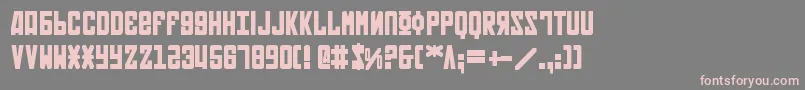 Soviet2b Font – Pink Fonts on Gray Background