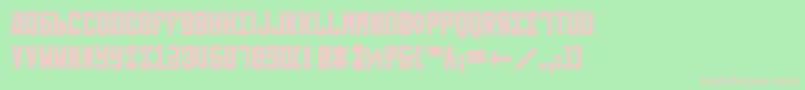 Soviet2b Font – Pink Fonts on Green Background