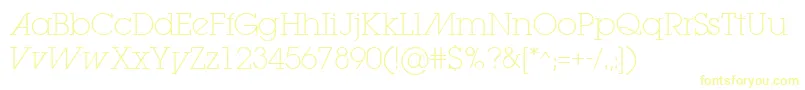 LugaextraadExtralight Font – Yellow Fonts