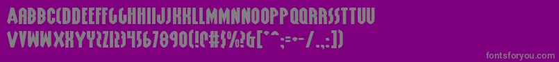GrendelsMotherExpanded Font – Gray Fonts on Purple Background