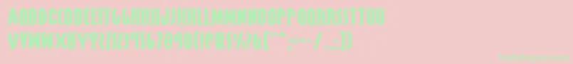 GrendelsMotherExpanded Font – Green Fonts on Pink Background