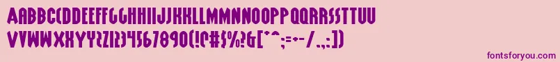 GrendelsMotherExpanded Font – Purple Fonts on Pink Background