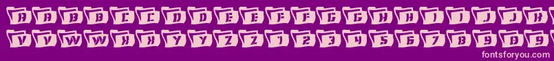 Eyesonlywavy2 Font – Pink Fonts on Purple Background