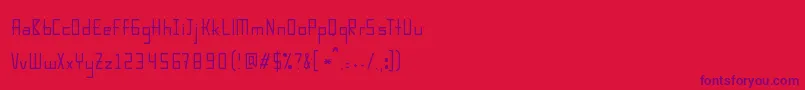 Karpowthin Font – Purple Fonts on Red Background