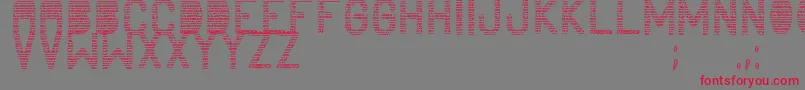 NewsPapersSt Font – Red Fonts on Gray Background