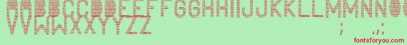 NewsPapersSt Font – Red Fonts on Green Background