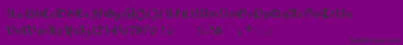 Schwabachscribbelssecond Font – Black Fonts on Purple Background