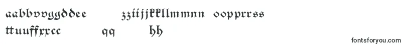 Fonte Schwabachscribbelssecond – fontes uzbeques
