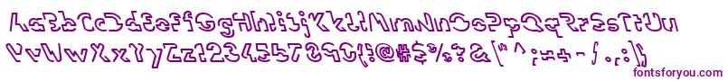 LinotypevisionBack Font – Purple Fonts on White Background