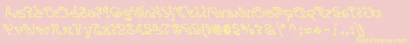 LinotypevisionBack Font – Yellow Fonts on Pink Background