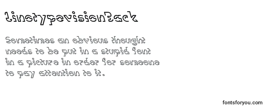 Schriftart LinotypevisionBack