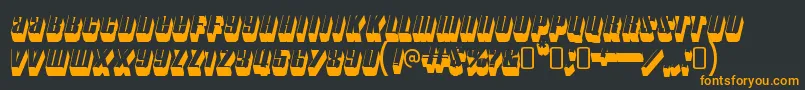 MotorcadeRegular Font – Orange Fonts on Black Background