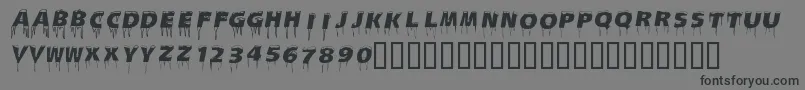 Icecaps Font – Black Fonts on Gray Background