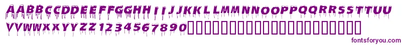 Icecaps Font – Purple Fonts on White Background