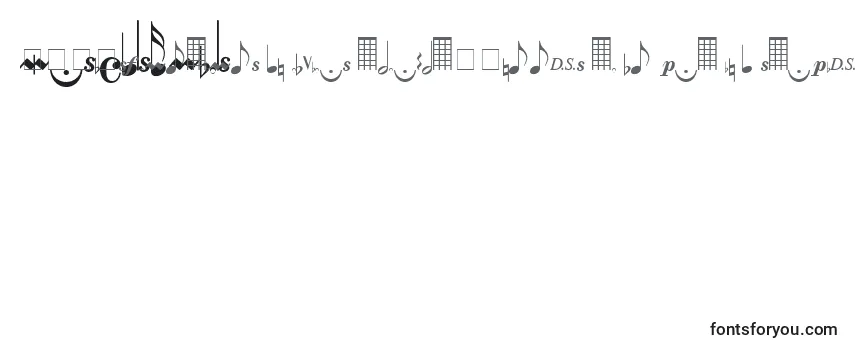 Шрифт Musicalsymbols