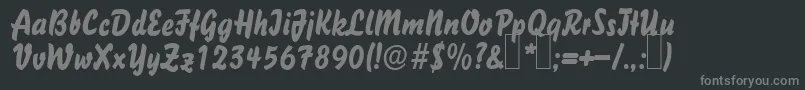 Więcej informacji o czcionce B731DecoRegular Czcionka B731DecoRegular – szare czcionki na czarnym tle