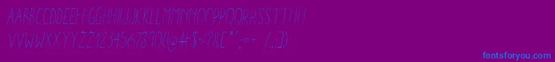 fuente AracneCondensedLightItalic – Fuentes Azules Sobre Fondo Morado