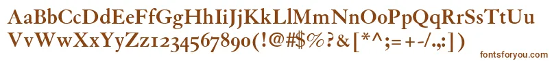 GranjonBoldOldStyleFigures Font – Brown Fonts on White Background