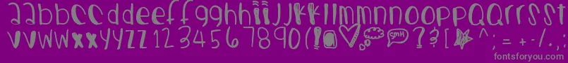 More about Castingjewels Font Castingjewels Font – Gray Fonts on Purple Background