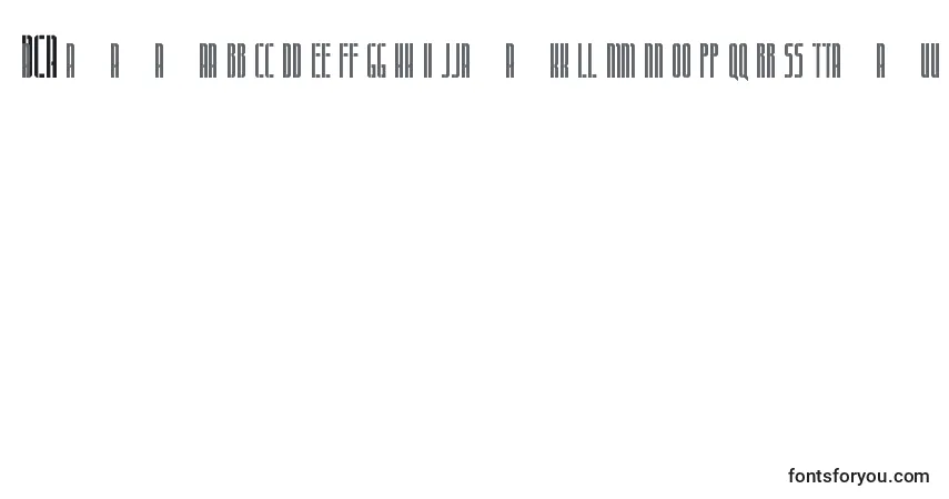 Шрифт Dca – алфавит, цифры, специальные символы