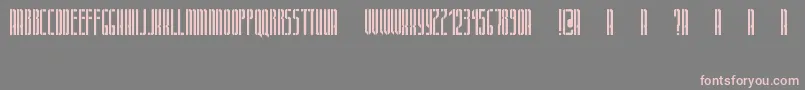 Dca Font – Pink Fonts on Gray Background