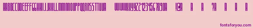 Dca Font – Purple Fonts on Pink Background