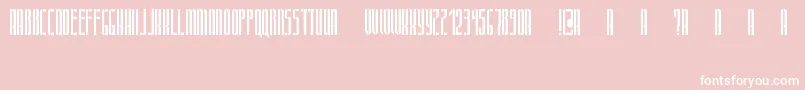 Dca Font – White Fonts on Pink Background