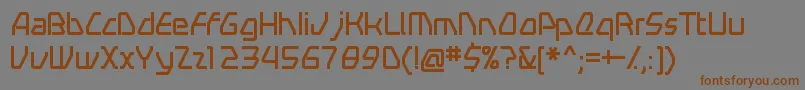 Шрифт Swerve – коричневые шрифты на сером фоне