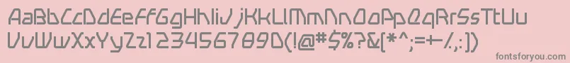 フォントSwerve – ピンクの背景に灰色の文字