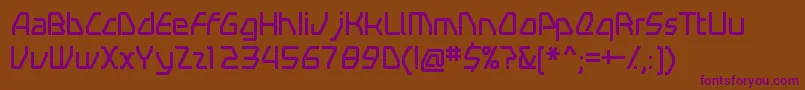 Шрифт Swerve – фиолетовые шрифты на коричневом фоне