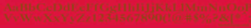 Шрифт CasloncttBold – коричневые шрифты на красном фоне