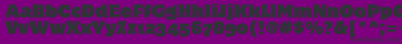 Шрифт MotterCorpusOsItcTt – чёрные шрифты на фиолетовом фоне