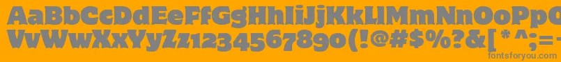 MotterCorpusOsItcTt Font – Gray Fonts on Orange Background