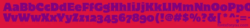 MotterCorpusOsItcTt Font – Purple Fonts on Red Background