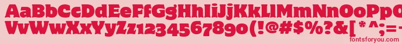 MotterCorpusOsItcTt Font – Red Fonts on Pink Background