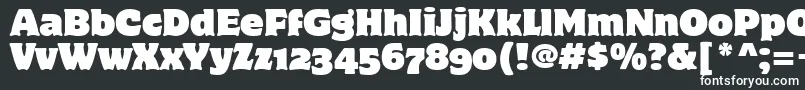 フォントMotterCorpusOsItcTt – 黒い背景に白い文字