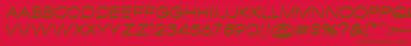 AmbamboRegular Font – Brown Fonts on Red Background