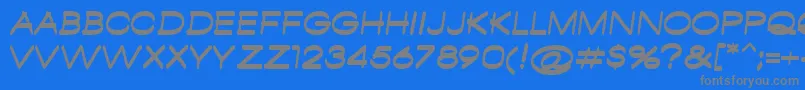 AmbamboRegular Font – Gray Fonts on Blue Background