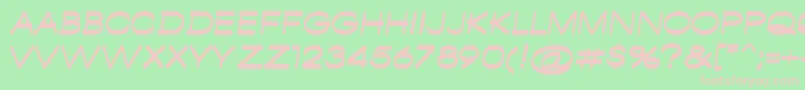 AmbamboRegular Font – Pink Fonts on Green Background