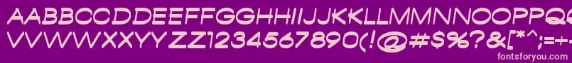 AmbamboRegular Font – Pink Fonts on Purple Background